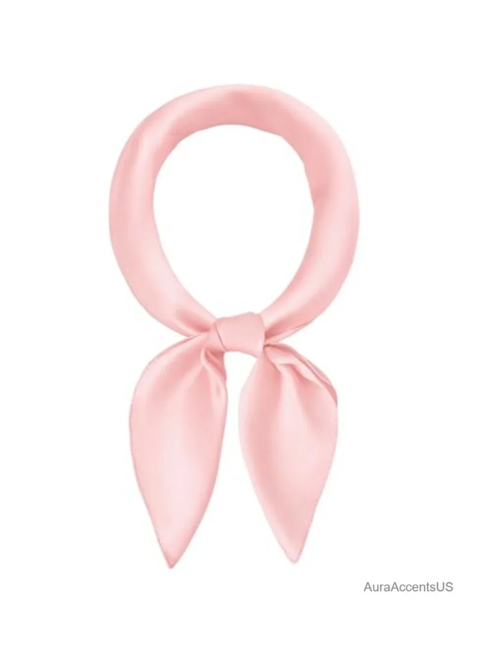 27.5-Inch Square Satin Scarf, Silk-Like Polyester Fashion Scarf, Versatile Hair